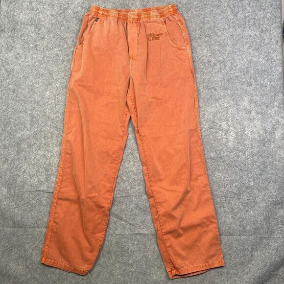 Crazy Shirts Pumpkin Dyed Joggers Mens Large Drawstring Heavyweight - Picture 1 of 13